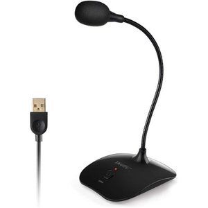USB Computer Microphone with Mute Button,Plug&Play Condenser,desktop, PC, Laptop